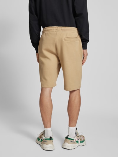 Blend Regular fit sweatshorts met structuurmotief, model 'CASPER' Beige - 5