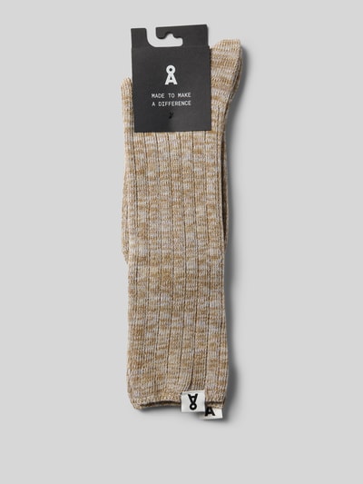 Armedangels Sokken van katoenmix, model 'KAAINO' Beige - 3