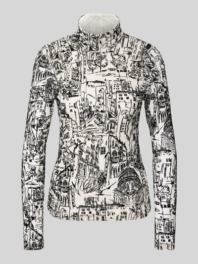 Marc Cain Longsleeve mit Stehkragen Sand 2