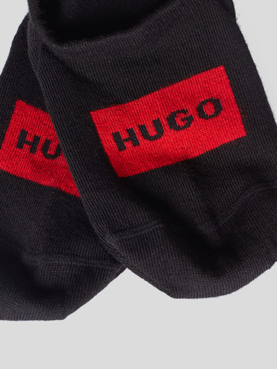 HUGO Füßlinge mit Label-Print im 2er-Pack Black 2