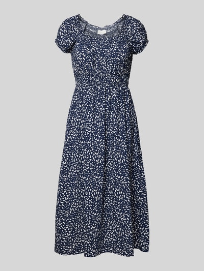 Apricot Sukienka midi z wiskozy z elastyczną tasiemką w talii Granatowy 2