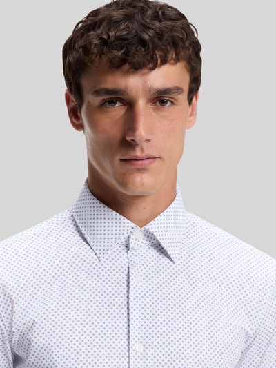 BOSS Slim Fit Businesshemd mit Allover-Muster Modell 'P-Hank-kent-C1-222' Hellblau 3