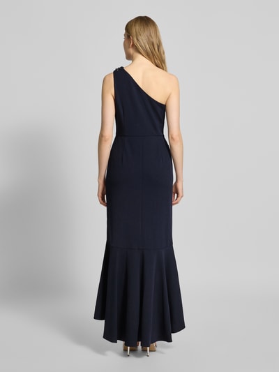 Adrianna Papell Abendkleid mit Volants Dunkelblau 5