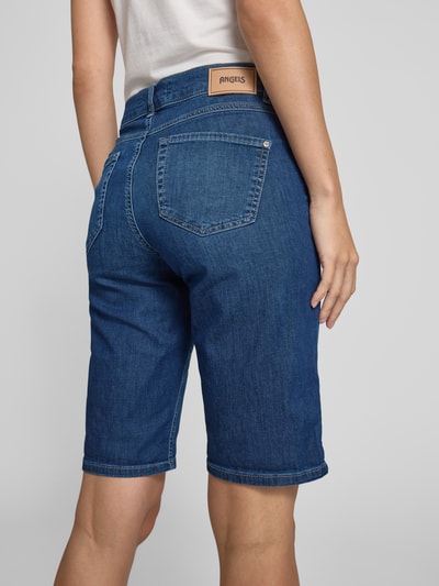 Angels Regular Fit Bermudas aus Denim mit Umschlag Dunkelblau 3