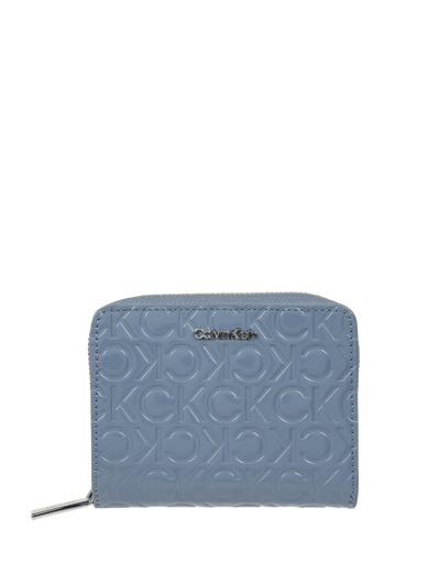 CK Calvin Klein Portemonnaie mit Logo-Muster Hellblau 1