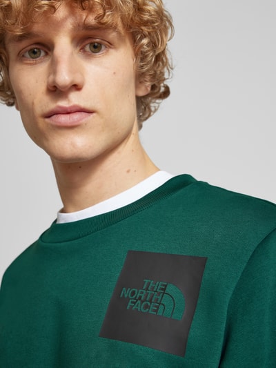 The North Face Sweatshirt mit Label-Print Gruen 3