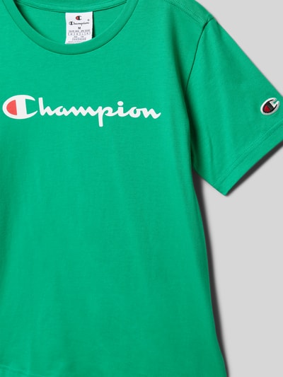 CHAMPION T-shirt met labelprint Groen - 2