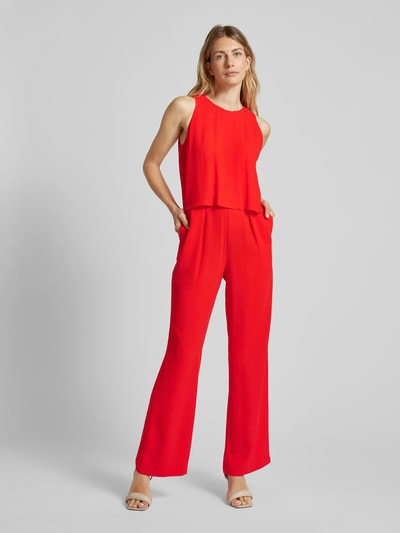 s.Oliver BLACK LABEL Jumpsuit met bloemenmotief Rood - 4