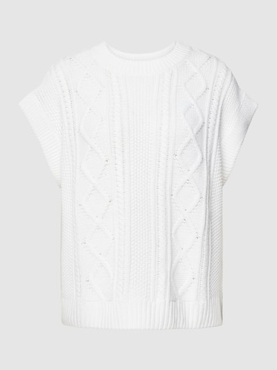 Gina Tricot Gebreide pullover in mouwloos design, model 'Wilma' Wit - 2
