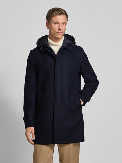 Geox Functioneel jack met wolmix, model 'MONREALE' Marineblauw - 4