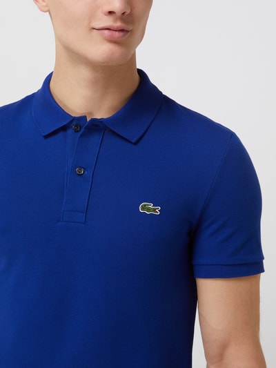 Lacoste Slim fit poloshirt van piqué Koningsblauw - 3