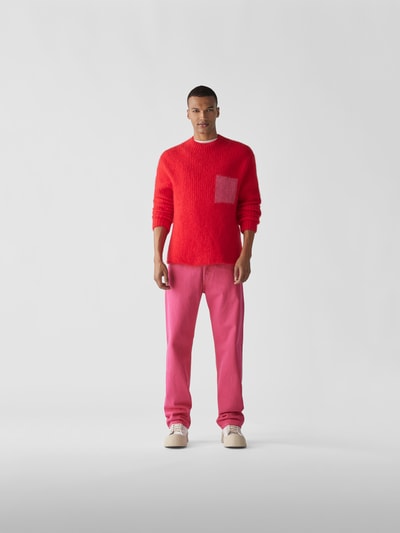 Jacquemus Jeans mit Kontrastnähten Pink 1