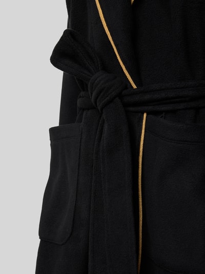 Lauren Ralph Lauren Bademantel mit Label-Stitching Black 2