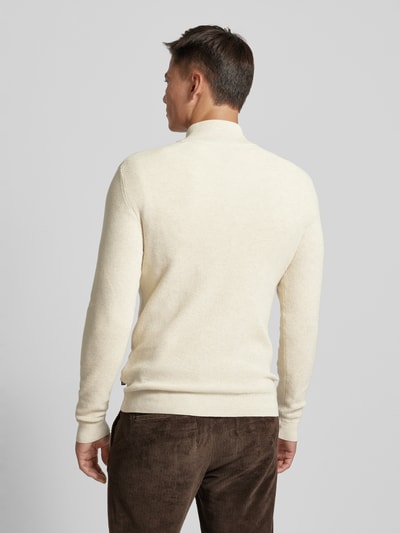 Matinique Gebreide pullover met opstaande kraag, model 'lagoon' Offwhite - 5