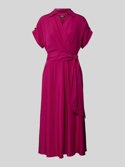 Lauren Ralph Lauren Hemdblusenkleid in Wickel-Optik Modell 'FRATILLIO' Fuchsia 2