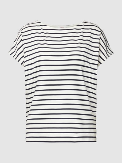 s.Oliver RED LABEL T-shirt met streepmotief Offwhite - 2