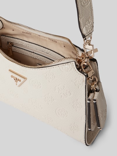 Guess Handtas met labeldetail, model 'CRESIDIA' Offwhite - 5