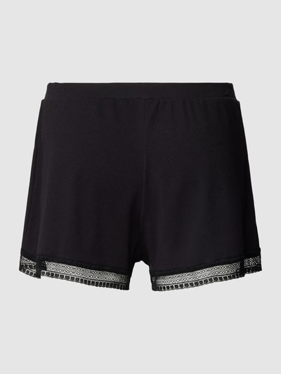 Sloggi Sweatshorts met kant, model 'Go Ribbed' Zwart - 3