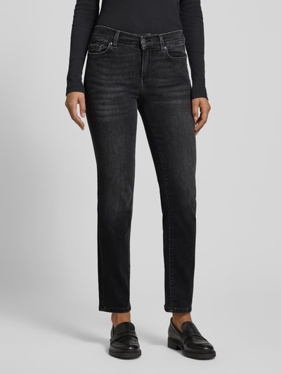 Liu Jo White Slim Fit Jeans mit Eingrifftaschen Anthrazit 4