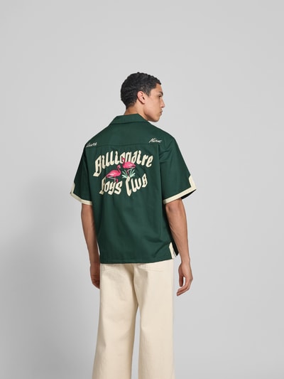 Billionaire Boys Club Relaxed Fit Freizeithemd mit Brusttasche Dunkelgruen 5