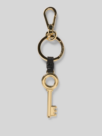 Coccinelle Anhänger mit Logo-Prägung Modell 'Basic' Black 1