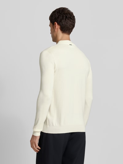 Antony Morato Gebreide pullover met ribboorden Wit - 5