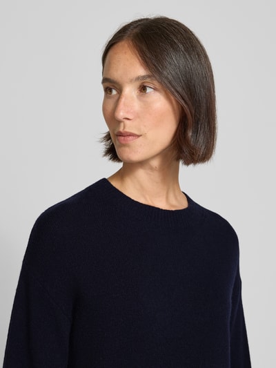 Christian Berg Woman Sweter wełniany z okrągłym dekoltem Ciemnoniebieski 3