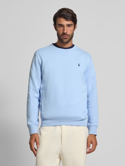 Polo Ralph Lauren Sweatshirt met ribboorden Lichtblauw - 4