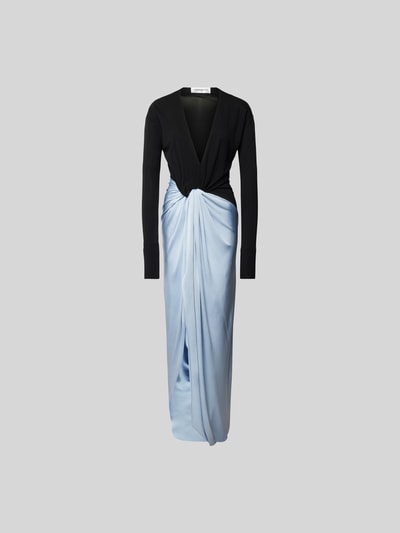 Victoria Beckham Maxikleid mit Raffungen Black 1