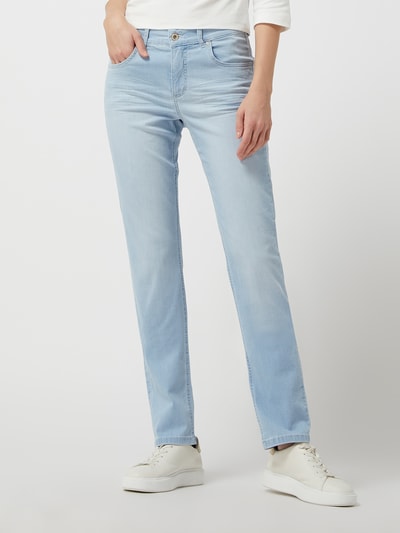 Angels Straight fit jeans met stretch, model 'Cici' Lichtblauw - 4