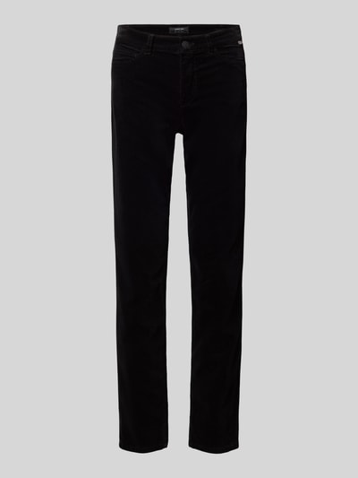 Marc Cain Schmale Hose aus Baumwoll-Mix mit Modal Anteil Modell 'SILEA' Black 1