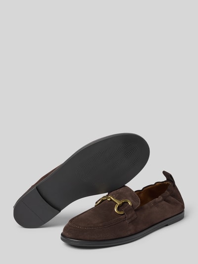 Marc O'Polo Loafersy z naturalnej skóry welurowej Ciemnobrązowy 4
