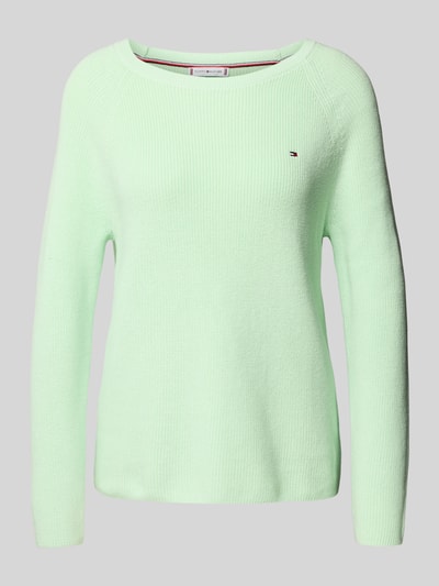 Tommy Hilfiger Regular fit gebreide pullover van zuiver katoen Mintgroen - 2