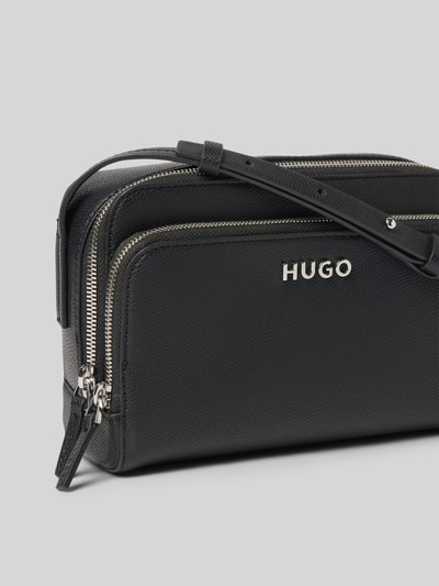 HUGO Handtasche mit Label-Applikation Modell 'Chris' Black 3