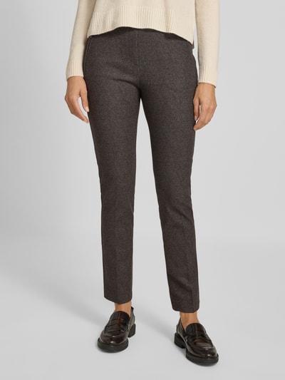 Raphaela By Brax Slim Fit Stoffhose mit Bügelfalten Modell 'Lillyth' Schoko 4