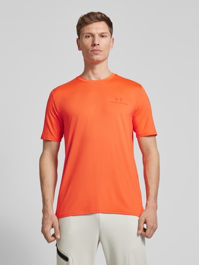 Under Armour T-Shirt mit Label-Print Modell 'Vanish' Orange 4