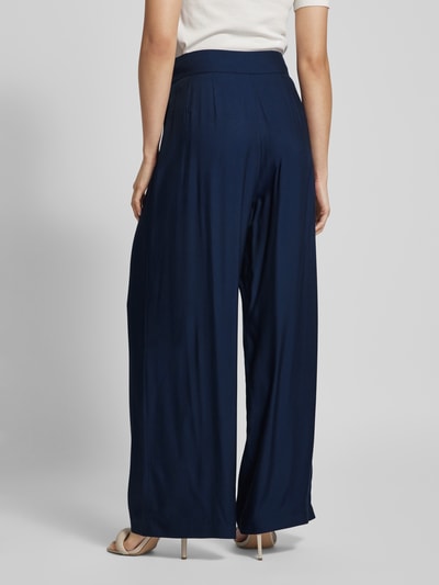 Ted Baker Wide leg stoffen broek met bandplooien, model 'KRISSI' Marineblauw - 5