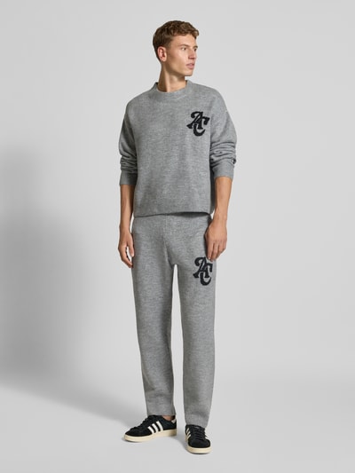 ANOTHER COTTON LAB Sweatpants mit elastischem Bund Hellgrau Melange 1