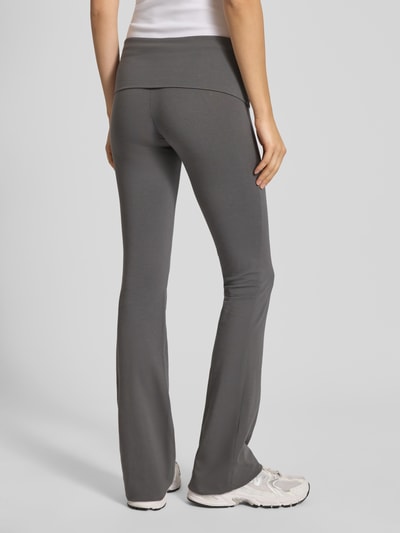 Review Flared Leggings mit elastischem Bund Dunkelgrau 5