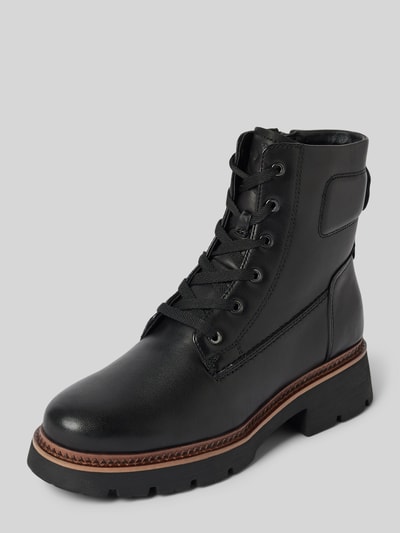 Tamaris Lederboots mit Zugschlaufe Black 1