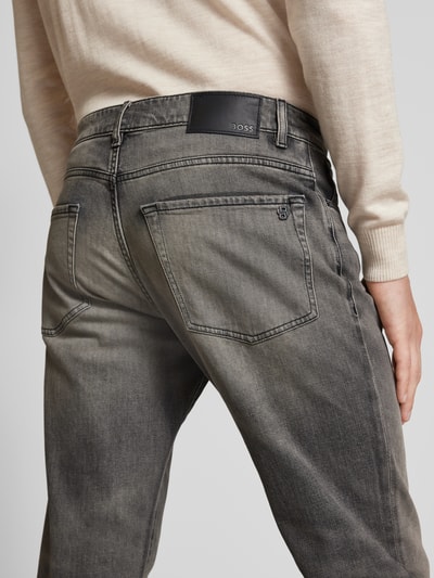 BOSS Orange Regular Fit Jeans im 5-Pocket-Design Modell 'RE.MAINE BO' Dunkelgrau 3