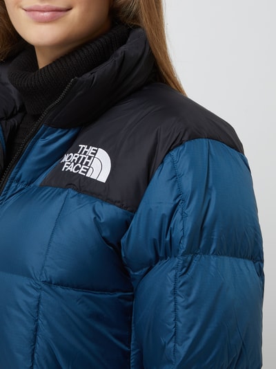 The North Face Lange gewatteerde jas met logo's  Petrol - 3