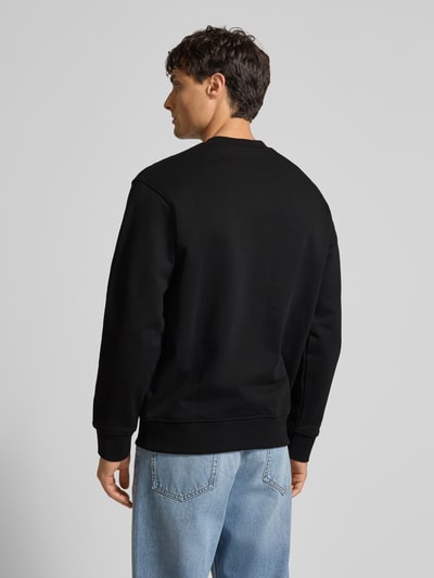 ARMANI EXCHANGE Bluza z nadrukiem z logo i okrągłym dekoltem Czarny 5