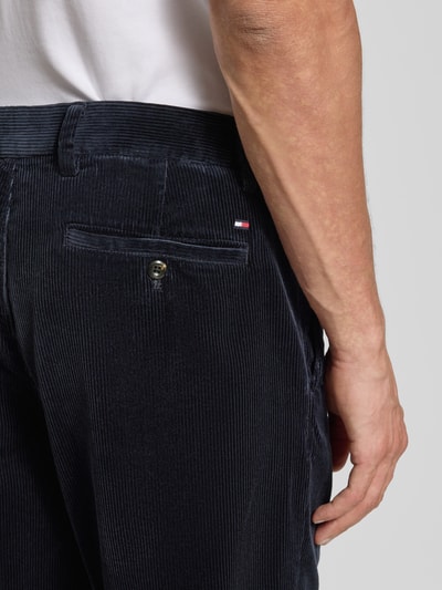 Tommy Hilfiger Tapered Fit Cordhose aus reiner Baumwolle Marine 3