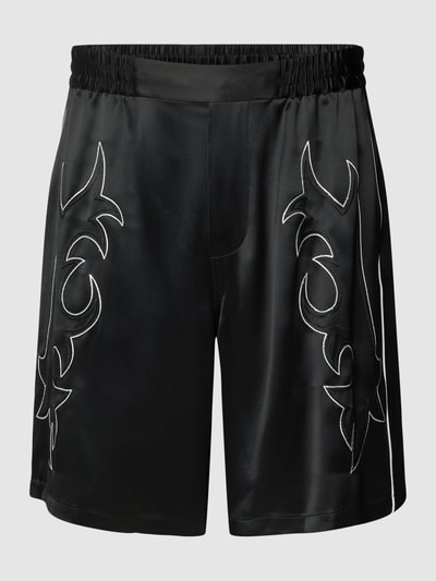 THE KOOPLES Korte broek met siernaden Zwart - 2