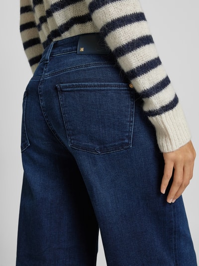 Cambio Flared jeans met verkort model, model 'PALAZZO' Donkerblauw - 3