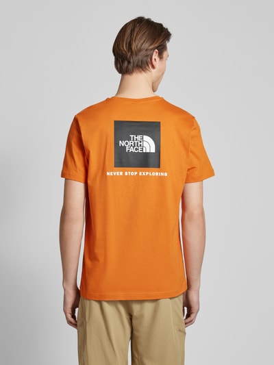 The North Face T-shirt met labelprint, model 'REDBOX' Oranje - 5