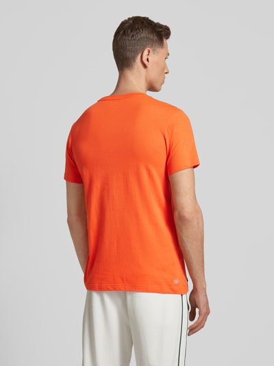 Lacoste T-Shirt mit Label-Print Orange 5