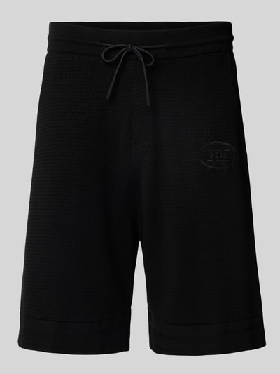 BOSS Green Sweatshorts mit Label-Stitching Modell 'Heritage' Black 2