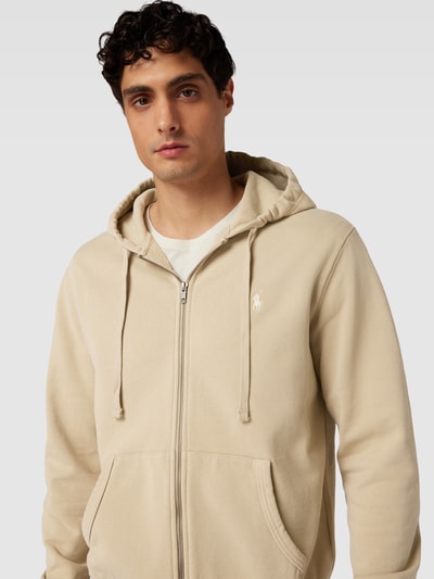 Polo Ralph Lauren Sweatjacke mit Logo-Stitching Beige 3